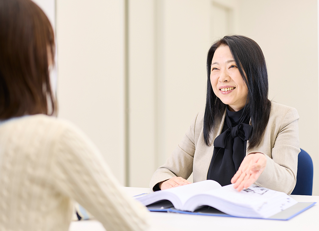 学生サポートで面談をする様子